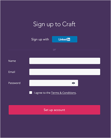 Craft screenshot